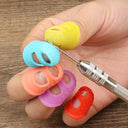 5-Pack Silicone Thimble Set for DIY Crafts and Sewing - Breathable Finger Protectors  ourlum.com   