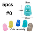 5-Pack Silicone Thimble Set for DIY Crafts and Sewing - Breathable Finger Protectors  ourlum.com 0  