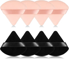 Velvet Triangle Makeup Puff Set: Luxe Finish & Easy Application