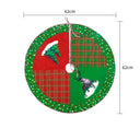 Whimsical 62CM Christmas Tree Skirt with Elk/Santa Prints - Festive Home Decor for Xmas Cheer  ourlum.com Style 10  