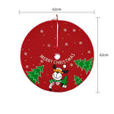 Whimsical 62CM Christmas Tree Skirt with Elk/Santa Prints - Festive Home Decor for Xmas Cheer  ourlum.com Style 3  