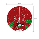 Whimsical 62CM Christmas Tree Skirt with Elk/Santa Prints - Festive Home Decor for Xmas Cheer  ourlum.com Style 2  