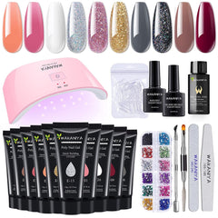 Diamond Shine Poly Gel Nail Kit: Transform Your Nails with Camo Colors & Accessories