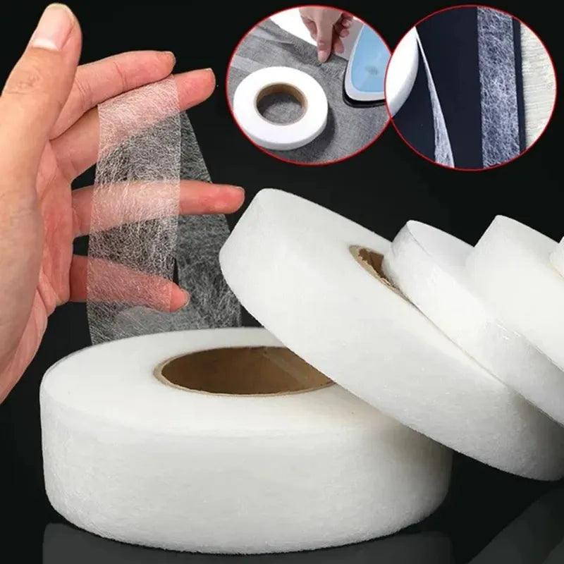 White Double Sided Interlining Adhesive Tape - DIY Sewing Accessory for Fabric Fusion  ourlum.com   