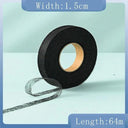 White Double Sided Interlining Adhesive Tape - DIY Sewing Accessory for Fabric Fusion  ourlum.com 1.5cm Black  