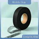 White Double Sided Interlining Adhesive Tape - DIY Sewing Accessory for Fabric Fusion  ourlum.com 3cm Black  