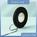 White Double Sided Interlining Adhesive Tape - DIY Sewing Accessory for Fabric Fusion  ourlum.com 1cm Black  