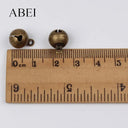 Copper Round Bells Set for Handmade Crafts and Festive Decorations  ourlum.com   