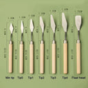 7-Piece High-Quality Stainless Steel Oil Painting Knife Set for Artists  ourlum.com   