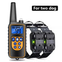 800m Waterproof Rechargeable Digital Dog Training Collar with LCD Display - Advanced Remote Control for Effective Training  ourlum.com For Two Dog Orange US Plug United State