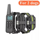 800m Waterproof Dog Training Collar with Remote Control - Advanced Shock & Vibration Modes  ourlum.com For 2 dogs 2 EU Plug United State