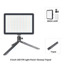 LED Studio Lighting Kit with Adjustable Tripod Stand for Photography and Live Streaming  ourlum.com 8 inch kit A United State 