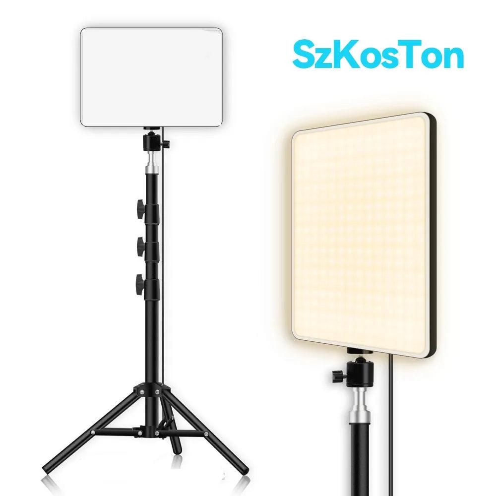 LED Studio Lighting Kit with Adjustable Tripod Stand for Photography and Live Streaming  ourlum.com   