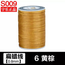 Crafting Essentials: Premium Linen Waxed Thread - 90m, 0.8mm  ourlum.com 6 Yellow Brown  