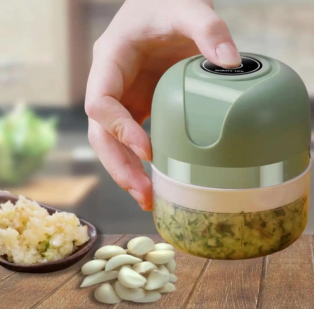 Mini Electric Food Processor 3 Blades USB Rechargeable 250ml: Fast Grinding & Versatile  ourlum.com   