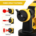 Dewalt Cordless HVLP Spray Gun 3 Patterns Easy Use