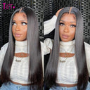 Glueless Lace Front Brazilian Human Hair Wig Bone Straight