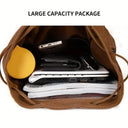 High Capacity Backpacks 2023 New Women's Outdoor Travel Canvas Bag Retro Trendy School Backpack for College Fashion Students  ourlum.com   