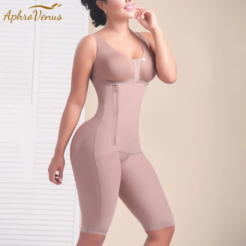 Women’s Postpartum Tummy Control Bodysuit with Side Zipper for Ultimate Shaping