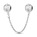 Daisy Sterling Silver Clip Charms with Authentic CZ Detailing