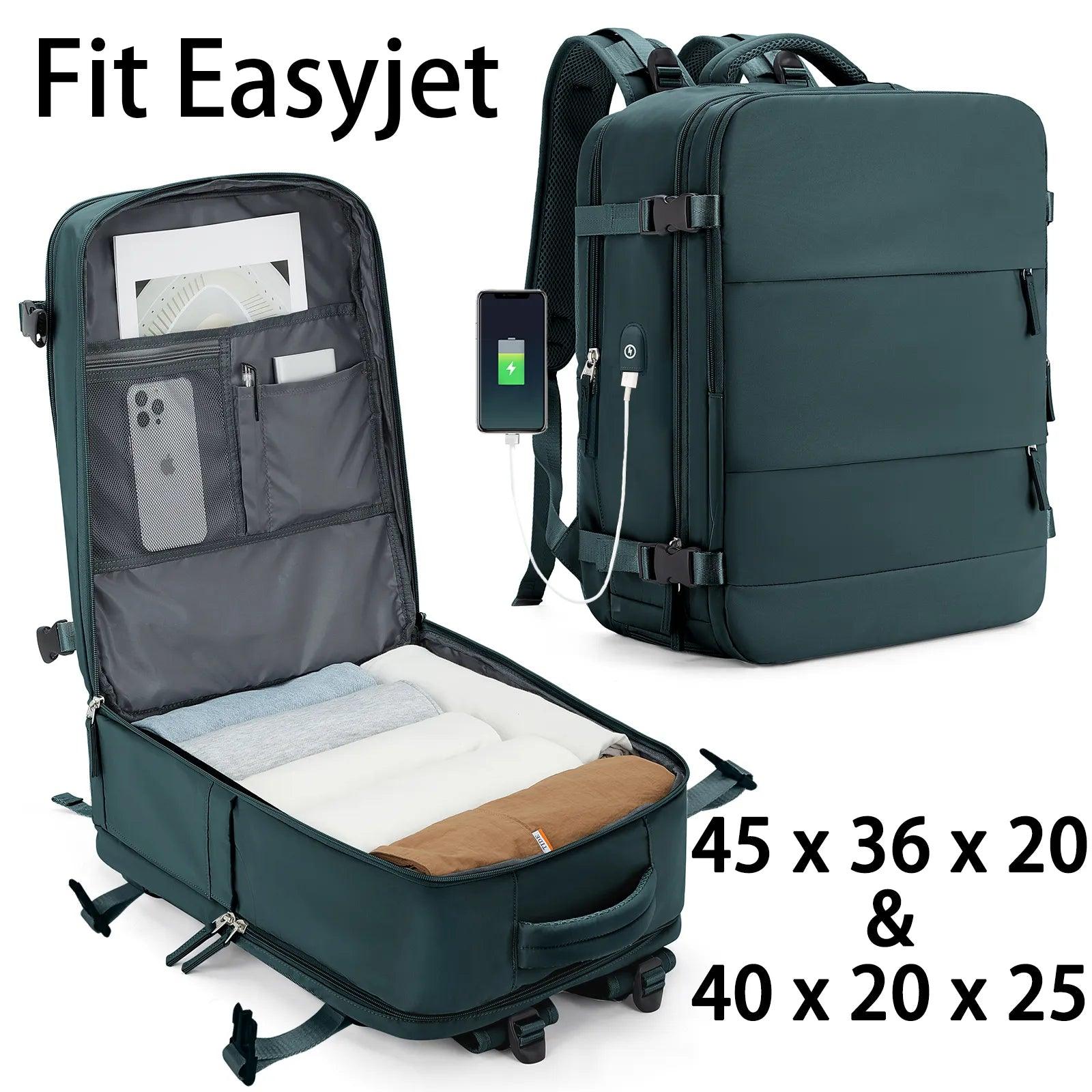 Easyjet Stylish Aeroplane Laptop Backpack: Hands-Free Travel & Secure Protection  ourlum.com   