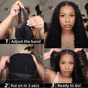 YAWAWE HD Lace Water Wave Wig Remy Brazilian Hair