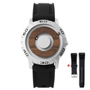 Magnetic Wooden Quartz Watch: Stylish Interactive Time