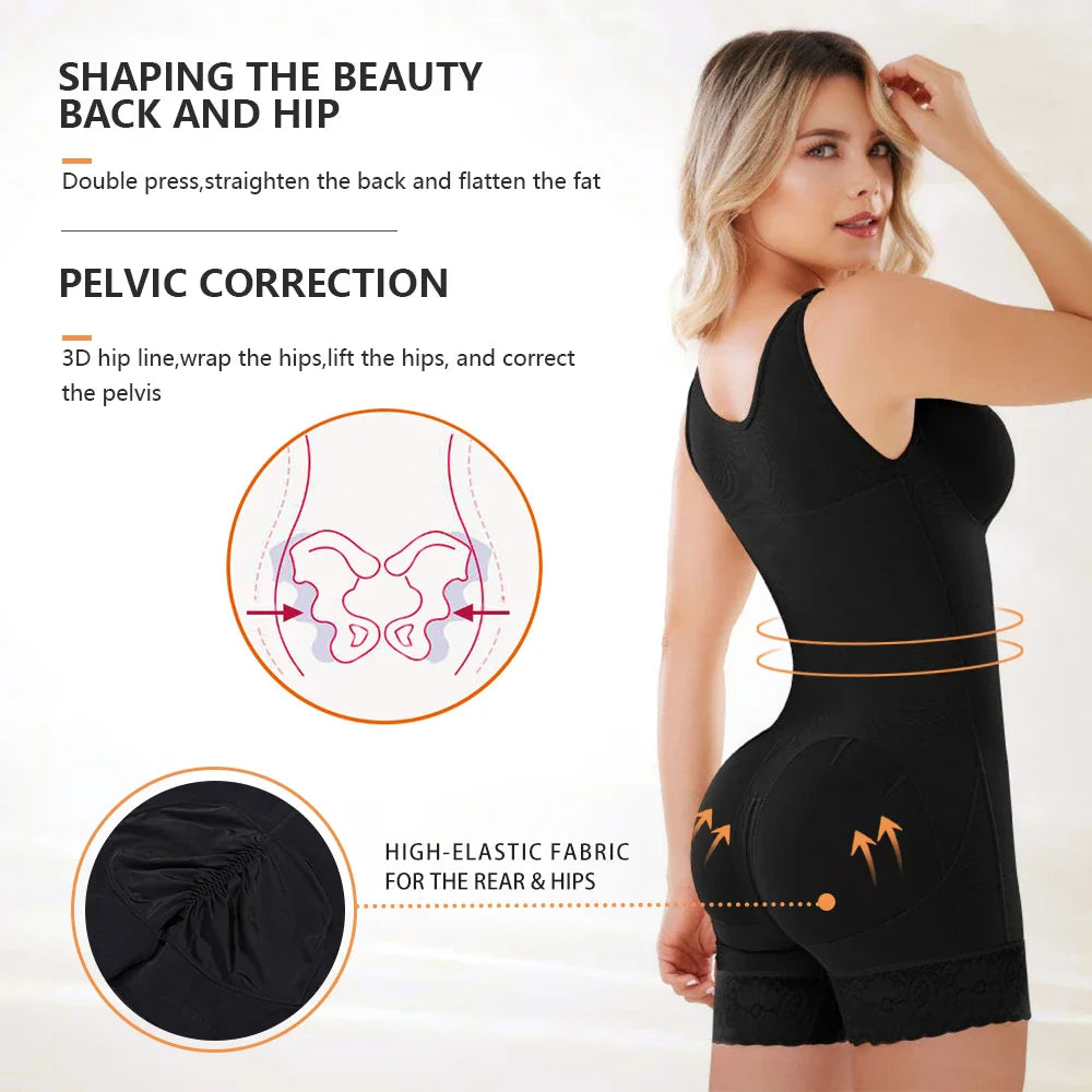 Postpartum High Compression Full Body Shaper Girdle for Slimming and Support