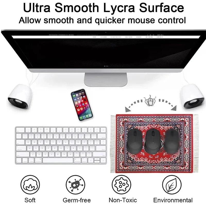 Persian Carpet Mouse Pad: Stylish Retro Design for Enhanced Mouse Performance  ourlum.com   