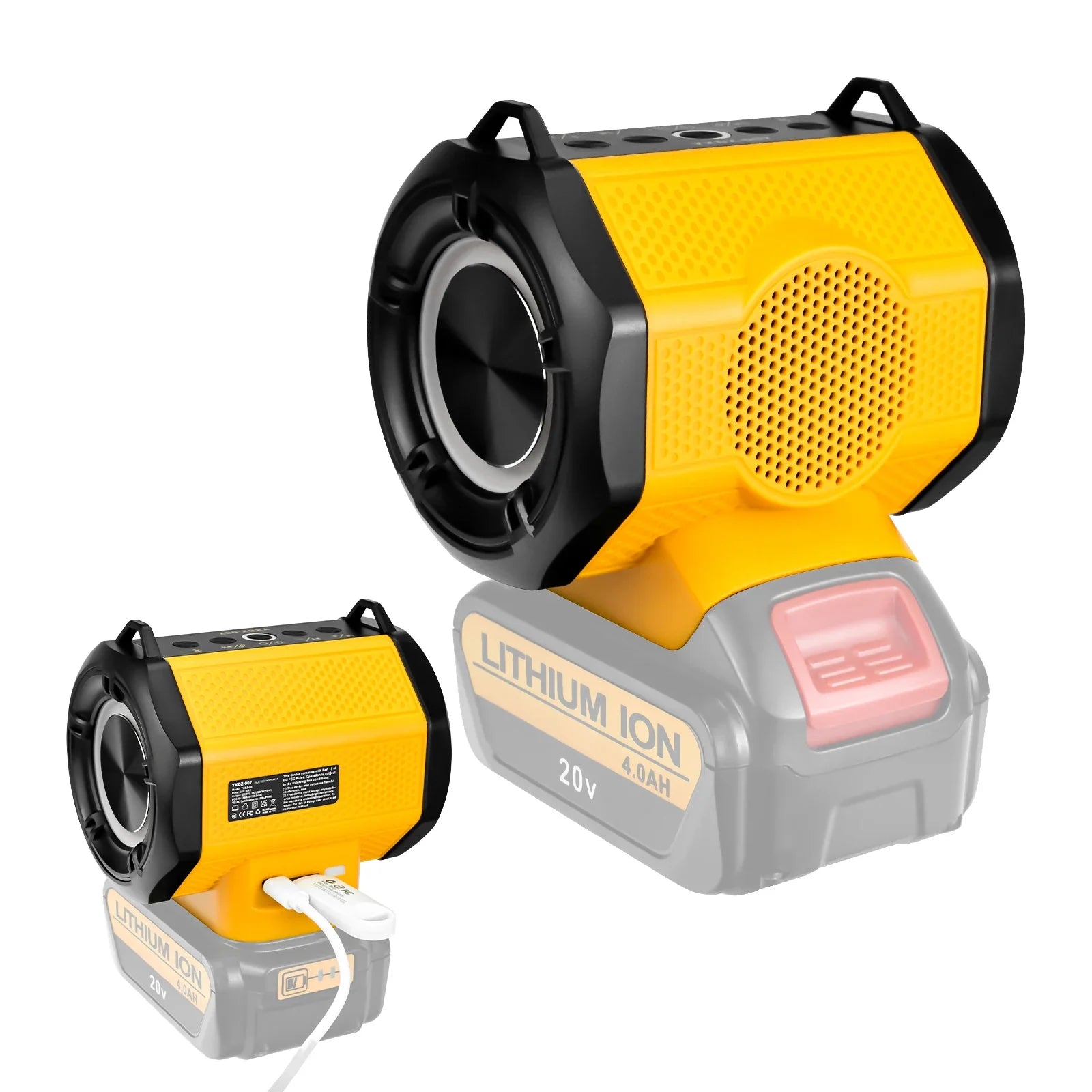 Bluetooth Portable Speaker for DeWalt 20V Battery – Perfect for Camping & Parties