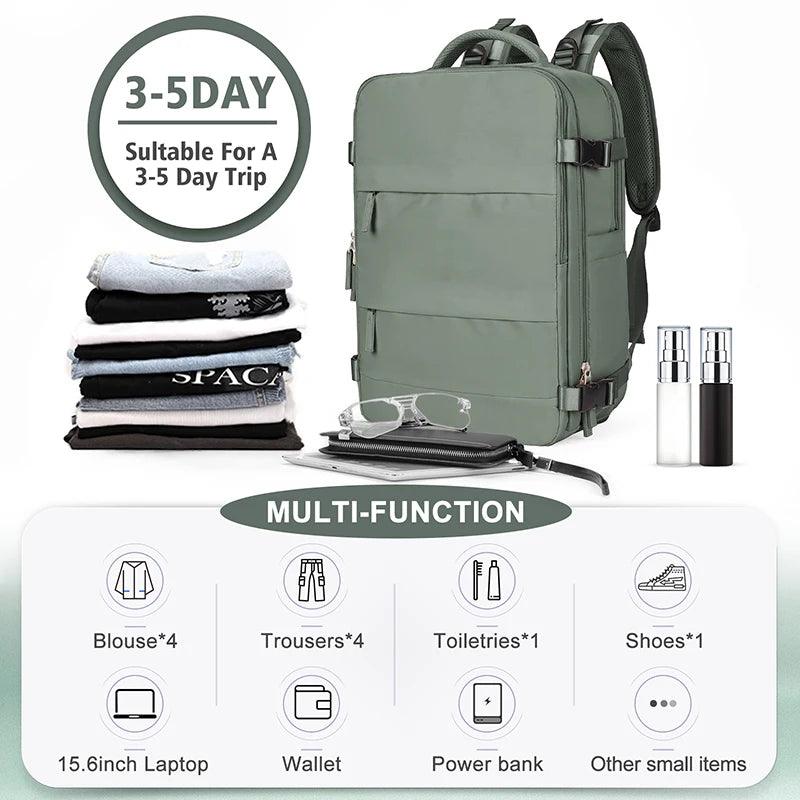 Ultimate Waterproof Carry-On Backpack for Travel, Gym, and Business - Airline Approved Daypack for Men and Women