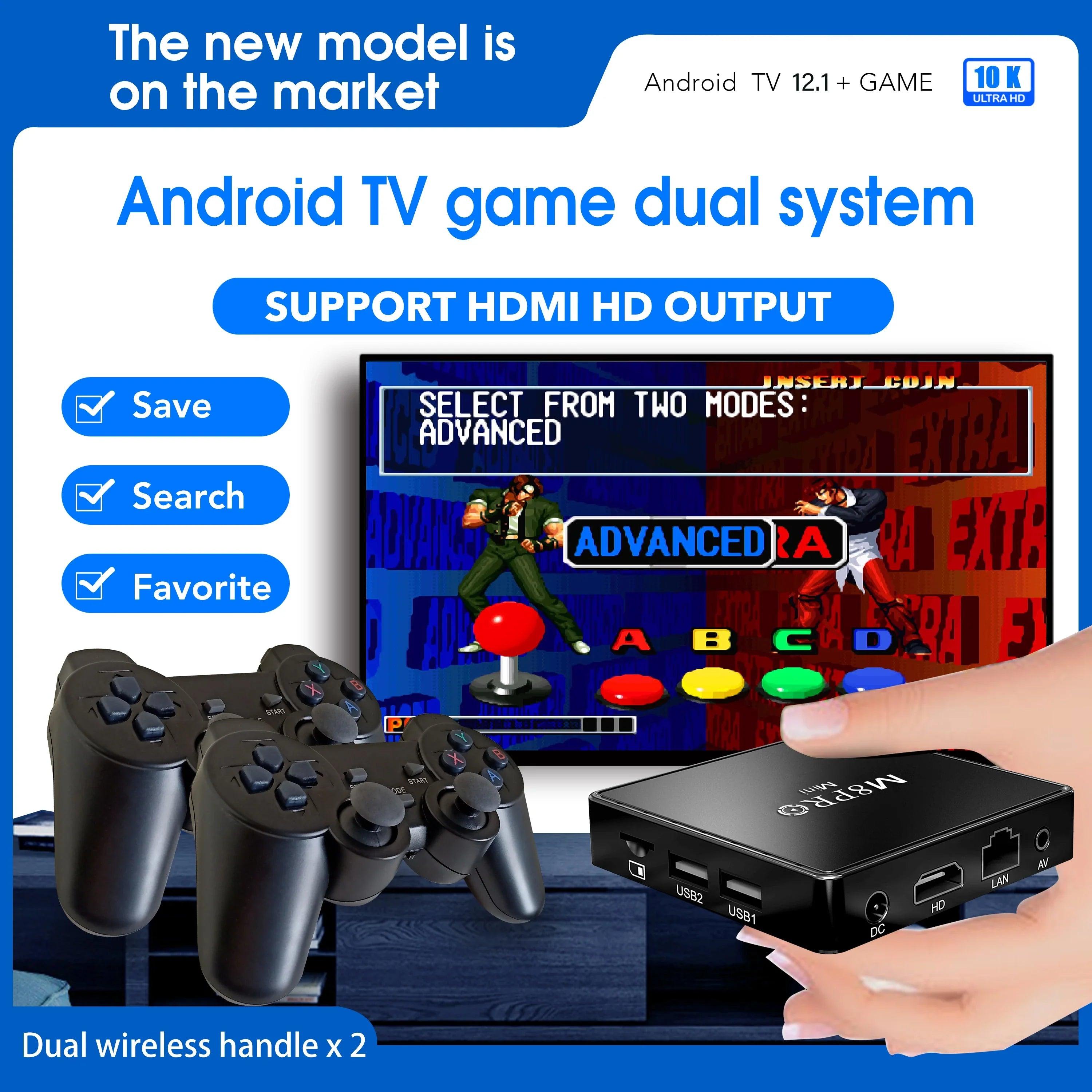 BOYHOM Video Games M8PRO MINI Wireless 2.4G HD N64 Family TV Mini Game Machine Handle Classic X2 Games Console  ourlum.com   