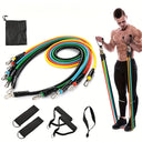 11-Piece TPE Resistance Bands Kit for Full-Body Workouts