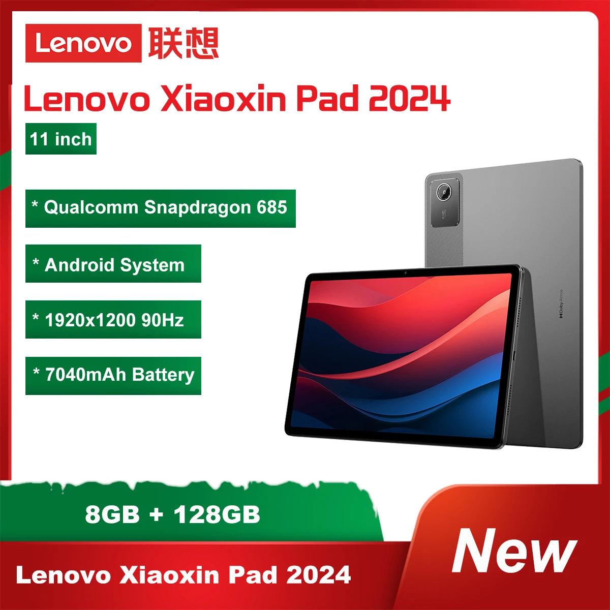 Lenovo Xiaoxin Pad 2024 - 11-Inch Android Tablet with Snapdragon 685, 8GB RAM, 128GB Storage, Long Battery Life