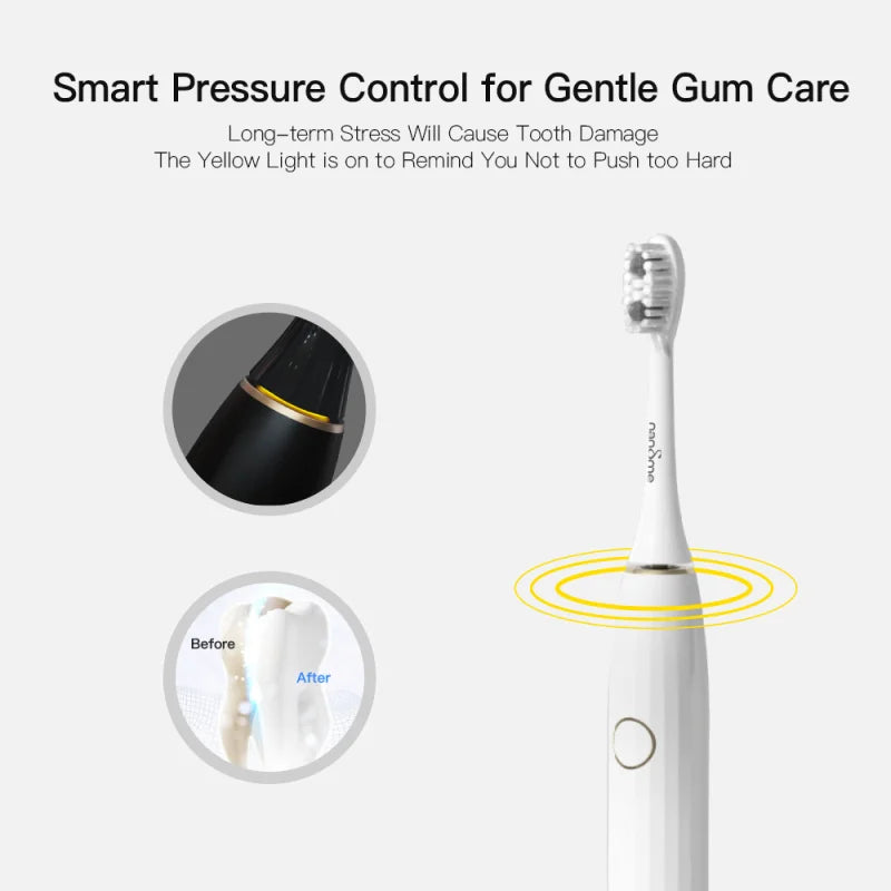 Nandme NX8000 Sonic Electric Toothbrush: Deep Clean & Plaque Fighter  ourlum.com   