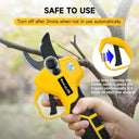 Cordless 30mm Brushless Electric Pruning Shears With LCD Display