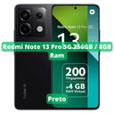 Xiaomi Redmi Note 13 Pro 5G Versão Global | Smartphone 5G , ROM Global , Câmera 200MP , Carregador 67W  ourlum.com Note 13 Pro 5G 256/8 Preto brazil 