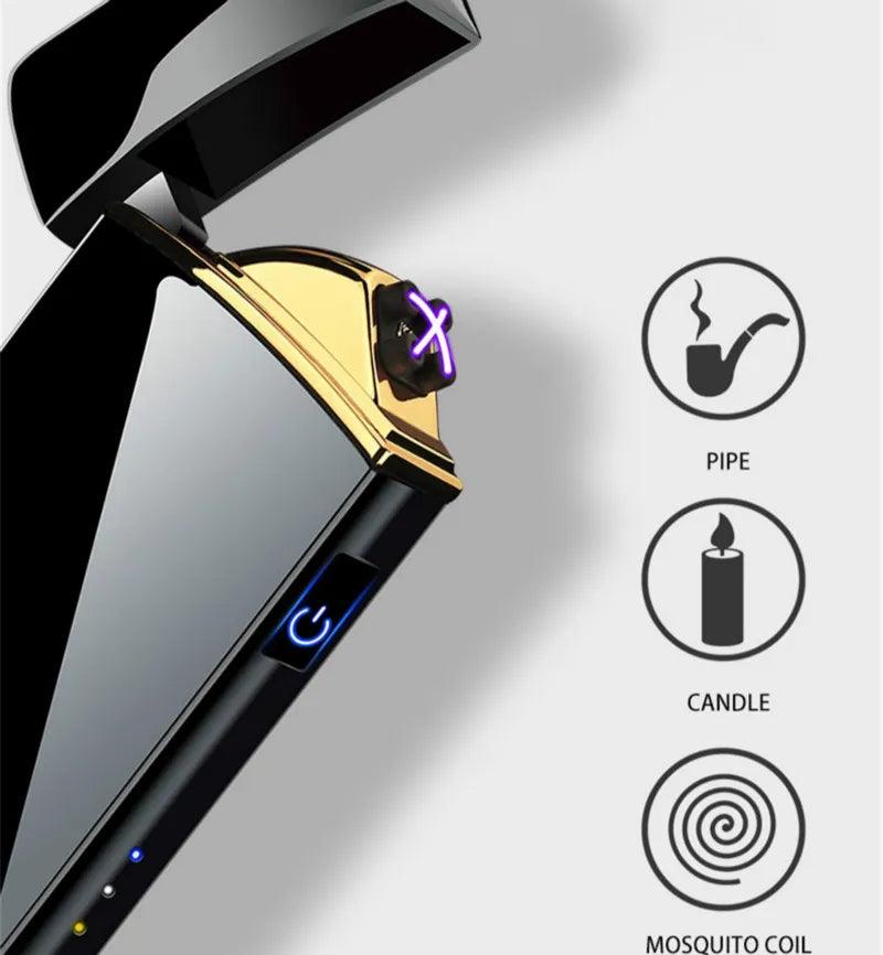 Innovative Plasma Rechargeable Lighter: Sleek Windproof Design  ourlum.com   