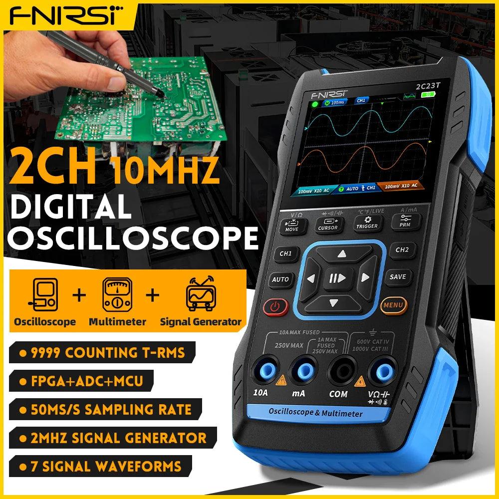 FNIRSI 3-in-1 Handheld Oscilloscope Multimeter Signal Generator: Ultimate Portable Tool  ourlum.com   