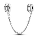 Daisy Sterling Silver Clip Charms with Authentic CZ Detailing