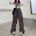 Women Y2K Streetwear Cargo Pants High Waist Baggy Trousers