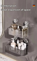 Bathroom Shelf Suction Cup Wall Mount Corner Storage Shelves