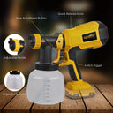 Dewalt Cordless HVLP Spray Gun 3 Patterns Easy Use