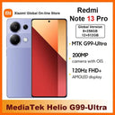 Redmi Note 13 Pro 4G Smartphone MTK Helio G99-Ultra 6.67" AMOLED Display 67W Turbo Charge 5000mAh 200MP Triple Camera