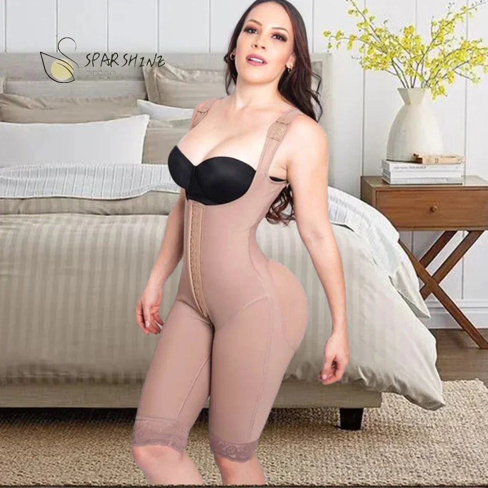 High Waist Body Shaper Girdle - Double Tummy Control & Butt Lifting Fajas