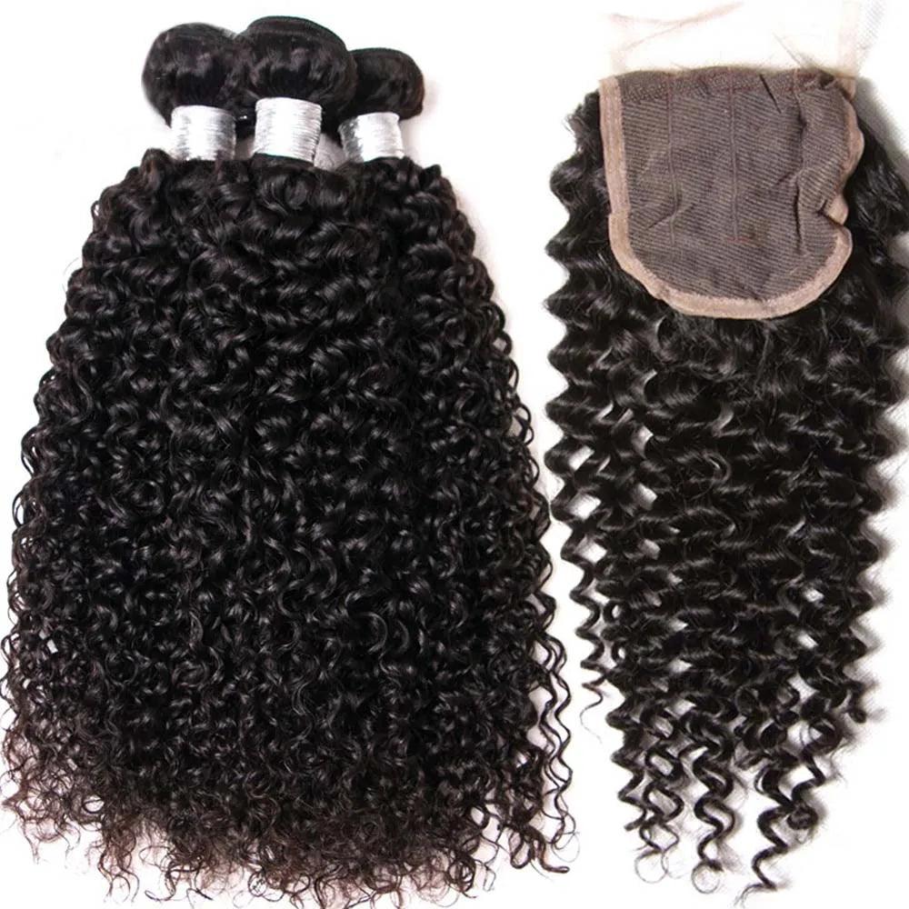 Peruvian Kinky Curly Hair Bundle Set with Lace Frontal - Premium Virgin Human Hair Collection  ourlum.com   