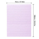 3D Brick Pattern Self-Adhesive Waterproof Wall Sticker Home Decor  ourlum.com Purple 5pcs-70cmX1m 