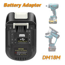 Versatile DM18M Battery Adapter for Milwaukee Dewalt Makita