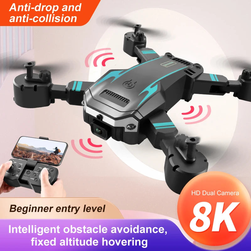 KBDFA New G6 Professional Foldable Quadcopter Aerial Drone S6 HD Camera GPS RC Helicopter FPV WIFI Obstacle Avoidance Toy Gifts