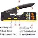 ZoeRax RJ45 Pass Through Crimper: Efficient Cat6 Cat5e Ethernet Tool  ourlum.com   